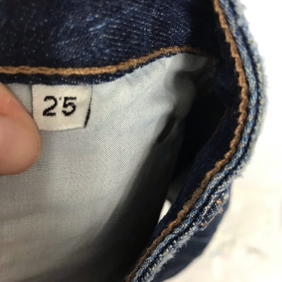 TULAROSA Lucy A-Frame Denim Jean Button Skirt 25 - Picture 7 of 8